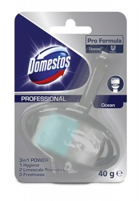 WC blok, 40 g, DOMESTOS "3 in 1", oceán