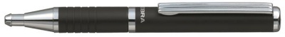 Guľôčkové pero, 0,24 mm, teleskopické, farba tela: metalická čierna, ZEBRA "SL-F1", modrá