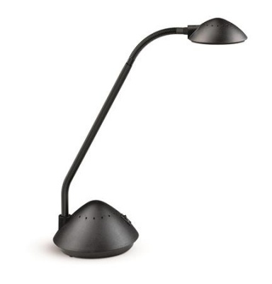 Stolová lampa, LED, MAUL "Arc", čierna