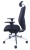 Kancelárska stolička, s nastaviteľnými opierkami rúk, exkluzívne čierne čalúnenie,  MAYAH "Air"
