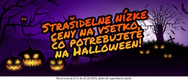 Strašidelne nízke ceny na všetko, čo potrebujete na Halloween!